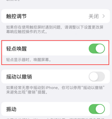 科尔沁右翼中苹果售后服务分享iPhone轻点唤醒功能屏幕无反应 