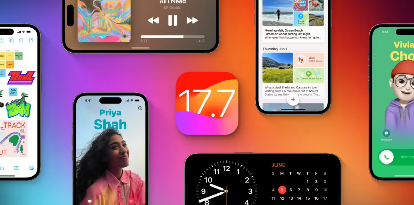 科尔沁右翼中苹果手机维修分享苹果 iOS / iPadOS 17.7.1 正式版推送 